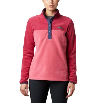 Columbia Ženske Puloveri - Benton Springs Half Snap Roze Crvene Ljubičaste | QDZI-93106